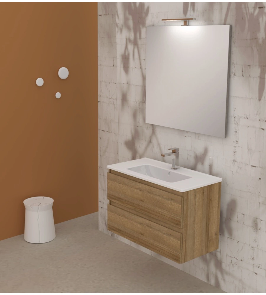 MOBILE BAGNO "LEONARDO" ROVERE, 80 CM